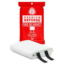 Premium Defense 60 in. x 70 in. Emergency Fire Blanket With ...