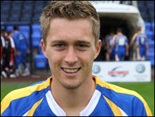 Jake Robinson. Robinson joined Shrewsbury from Brighton in June - _47190942_jake_robinson_226