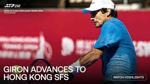 Giron Advances to Hong Kong ATP 250 Quarterfinals After Mmoh Retirement