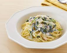 ほうれん草のクリームパスタ