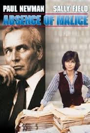 ... Carter (played by Sally Field) is a journalist who reports that Michael Gallagher (played by Paul Newman), a liquor importer with familial ties to the ... - absence-of-malice-movie-cover