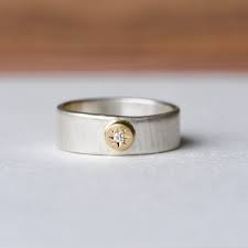 WAVES ENGRAVED 14K + SILVER DIAMOND RING SIZE 8.5 – Corkie ...