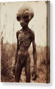 Old Alien #2 Canvas Print by Raphael Terra - PX Canvas Prints