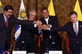 Resultado de imagen para IMAGEN DEL ENCUENTRO DE MADURO Y SANTOS