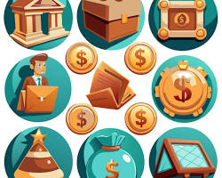 Imagem de Icons representing different financial concepts