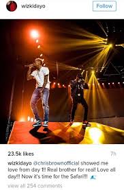 Image result for what is happening between chris brown and wizkid