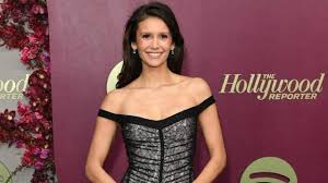 Nina Dobrev Stuns in Off-Shoulder Gown at Golden Globe Nominees Night