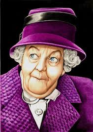 Margaret Sanderson › Portfolio › Margaret Rutherford plays Miss Jane Marple. Margaret Rutherford plays Miss Jane Marple by Margaret Sanderson - flat,550x550,075,f