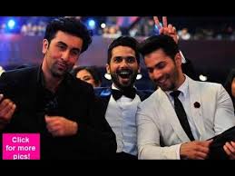 Image result for FilmFare 2015; ShahRukh & Ranbir Performing Funny