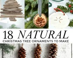 Image of DIY nature christmas tree