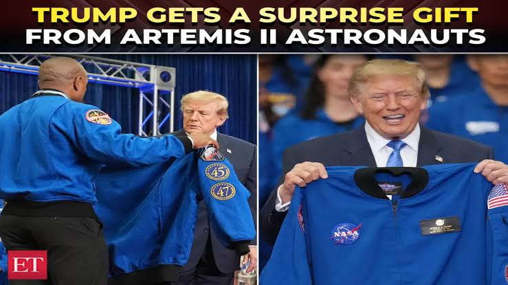 Trump awards Space Medal of Honor to Artemis II crew; astronauts surprise him with NASA 'meatball' jacket and 45-47 tribute