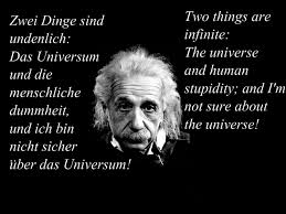 Life Quotes: Brainy Albert Einstein Quotes About Two Things That ... via Relatably.com