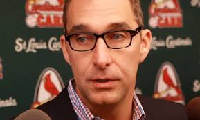 Cardinals general manager John Mozeliak was in Memphis on Wednesday to discuss the possible purchase of the Triple-A team. (Huy Mach photo / Post-Dispatch) - 515de606d13ed.preview-620