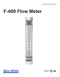 Blue-White F-400 Flow Meter Instruction Manual - Manuals+