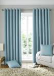 Blue eyelet curtains ready made