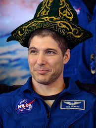 Wearing a traditional Kazakh hat US astronaut <b>Michael Hopkins</b> attends. - 477769657-wearing-a-traditional-kazakh-hat-us-gettyimages