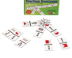 Fraction Dominoes game for kids