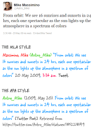 How to Cite Twitter Tweets in your Academic Paper - APA and MLA Style via Relatably.com