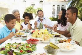 Image result for family eating dinner