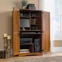 M: Sauder Computer Armoire, Cinnamon Cherry Finish