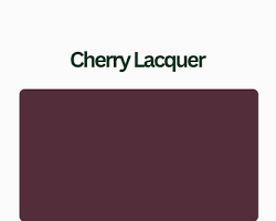 Изображение: Cherry Lacquer color palette