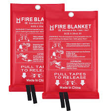 Amazon.com: Emergency Fire Blanket for Home and Kitchen – 2 ...