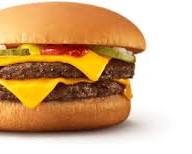 マクドナルド ダブルチーズバーガーの画像