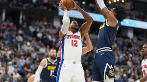 Tobias Harris and Cade Cunningham score 22 each as Pistons hold off Nuggets 109-107