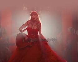 Image of Taylor Swift Red Dress Red Era wallpaper