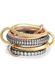 Amazon.com: Rose Gold Plated Sterling Silver V Shaped Trio Ring Stack with Cubic Zirconia Chevron Stacking Rings (Size 6): Clothing, Shoes & Jewelry