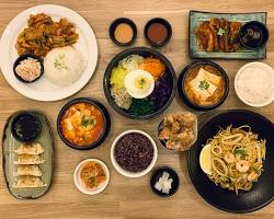 Bibimbap Soho London restaurant food, AI generated