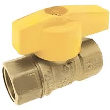3/4 inch Brass Gas Ball Valve, Lever Handle, Imported, FIP x FIP