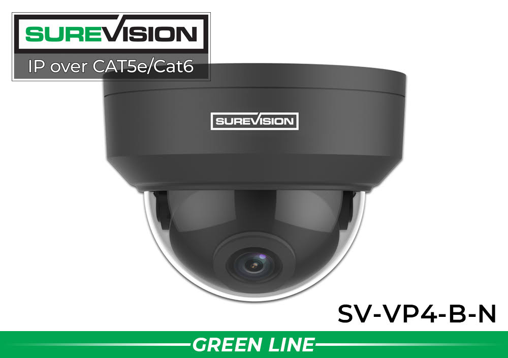 4MP Vandal Dome Security Camera with Audio PoE Indoor/Outdoor IP Camera