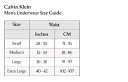 Women size guide Calvin Klein