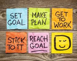 Image of Setting goals and making a plan