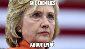Image result for lying hillary