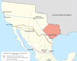 Imagen de mapa mexico territorio despues tratado guadalupe hidalgo