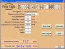 Boat propeller size calculator