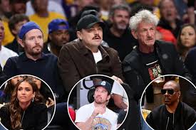 Eddie Murphy, Sean Penn, and Leonardo DiCaprio attend Thunder vs. Lakers Game 4 in what could be LeBron James last game