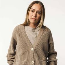 MELA Damen Strick-Cardigan "ARTHA" - hazel-melange