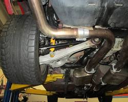 Image of car with adjustable shocks and sport springs installed