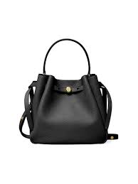 Tory Burch Romy Pebbled Leather Bucket Bag | Saks Fifth Avenue
