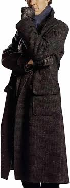 Sherlock Holmes Benedict Cumberbatch Black Consulting Detective Jacket Wool Coat - Product from Amazon.com