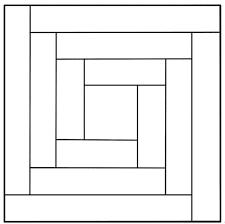 Image result for log cabin quilt block how to