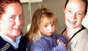 Constable Leigh Waddell, of Mataura, is reunited with little Jordyn Taylor and mum Jo - 3712292