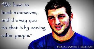 timtebow #humble #humility #faith #God | Crush ... | Pinterest ... via Relatably.com