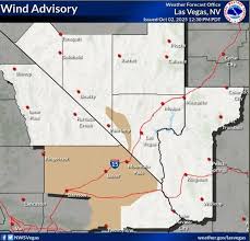 High Wind Advisory Issued for Southern Nevada and San Bernardino County