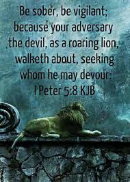 Be sober, be vigilant; because your adversary the devil walks ... via Relatably.com