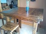 Homemade bar table