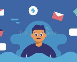 Imagen de brain with various digital icons (social media, notifications) floating around it, symbolizing distraction